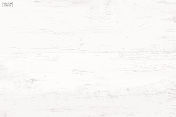 Obraz premium White wood pattern and texture for background. Vector.