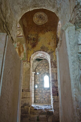 Architectural details inside Saint Nicholas church in Myra, place where Saint Nicholas died and burried in Turkey