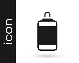 Black Punching bag icon isolated on white background. Vector.