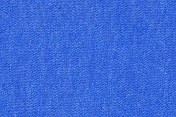 Textile canvas fabric texture in blue color. Textured. Cotton.