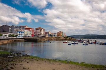 Obraz premium view of the harbour of the city of the country