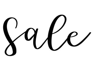 Sale handlettering handwritten advertisement