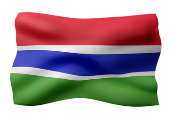  Gambia 3d flag