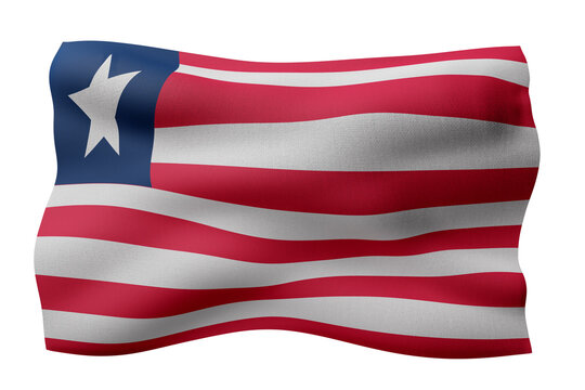  Liberia 3d flag