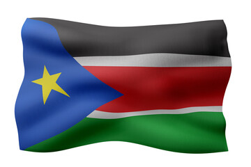  South Sudan 3d flag