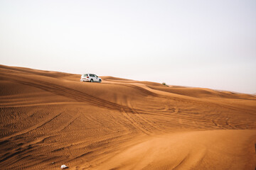 Fototapeta na wymiar car in the desert