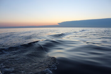 Fototapeta na wymiar Sunset over the sea near Poreč
