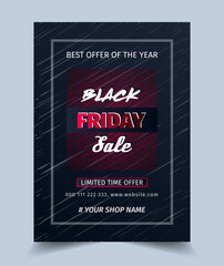 Black Friday Sale Poster Design Template