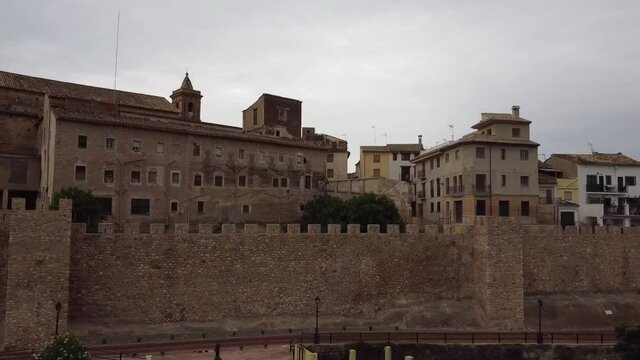 medieval city of Segorbe (Spain) in a cold autumn&acute;s day