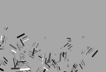 Light Silver, Gray vector template with repeated sticks.