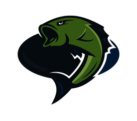 Bass Fishing Logo