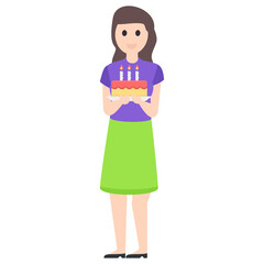 Birthday Girl Character 