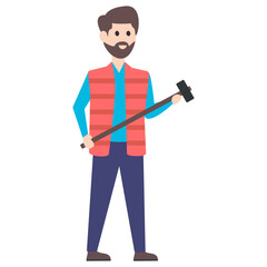 Blacksmith Flat Character