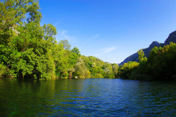 Cetina river near Omis, Croatia, Europe 