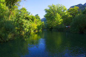Cetina river near Omis, Croatia, Europe 