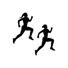 Fototapeta na wymiar lady exercise icon (vector illustration)