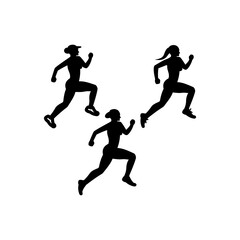 Fototapeta na wymiar People fitness icon (vector illustration)