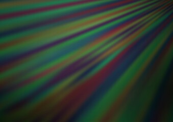 Dark Green vector background with straight lines. Decorative shining illustration with lines on abstract template. Pattern for business booklets, leaflets.