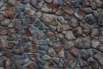 stone textures in the park in Fukuoka, Japan