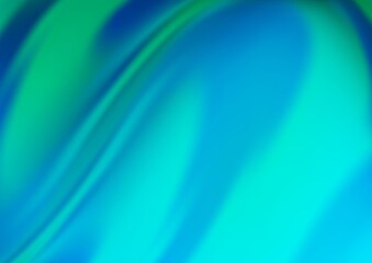 Light BLUE vector template with abstract lines. A completely new color illustration in marble style. New composition for your brand book.