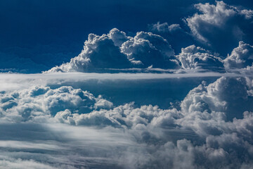 a drifting cloud from the flight in Indonesia 