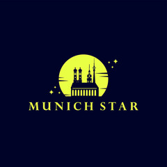 Munich Star Logo - Germany Vector Illustration
