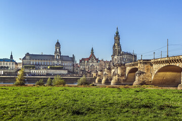 Old town of Dresden,Saxony,Germany