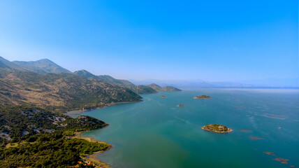 Fototapeta na wymiar Skadar the biggest lake in small european country Montenegro