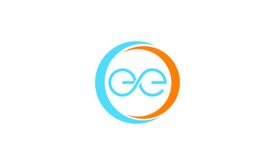 Initial Monogram Letter E E Logo Design Vector Template. Graphic Alphabet Symbol for Corporate Business Identity