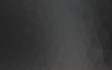 Obraz premium Dark Black vector shining triangular pattern. Shining colored illustration in a Brand new style. The best triangular design for your business.