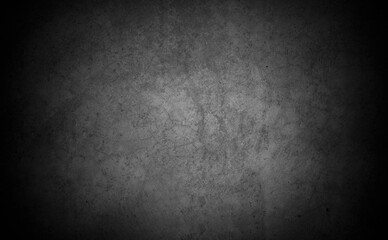 Old wall texture cement dark black gray panorama background abstract grey color design are light with white gradient background.