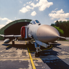 Fototapeta na wymiar The Phantom II is a 3rd generation jet fighter aircraft