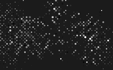 Light Silver, Gray vector template with circles. Abstract illustration with colored bubbles in nature style. Pattern of water, rain drops.