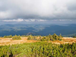 Fototapeta premium View from Praded, Jeseník mountains, Czech Republic