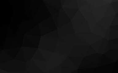 Dark Silver, Gray vector low poly layout. Colorful abstract illustration with gradient. New texture for your design.