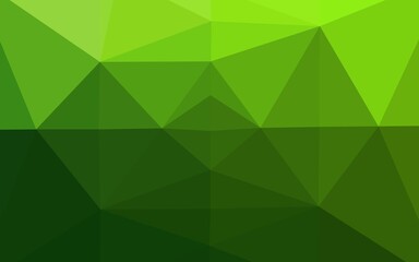 Light Green vector low poly texture. Brand new colorful illustration in with gradient. Polygonal design for your web site.