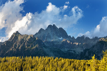 Gerlach peak in High Tatras national park ( elevation 2655m), Slovakia