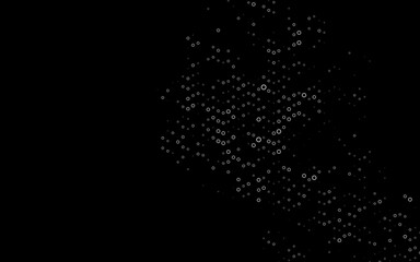 Dark Silver, Gray vector pattern with spheres. Modern abstract illustration with colorful water drops. Template for your brand book.