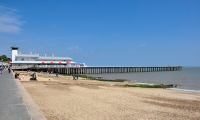 Felixstowe Pier and Beach, Suffolk, England, UK © Peter Moulton