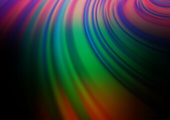 Dark Multicolor, Rainbow vector bokeh template. Creative illustration in halftone style with gradient. The template for backgrounds of cell phones.