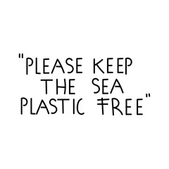 Plastic free symbol isolated on white background