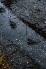 rain on the road