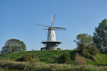 windmill 'de Koe', 'the Cow' in Veere, national monument