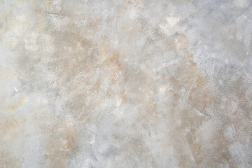 Horizontal Gray concrete background with white and beige hues. Concept for your design.