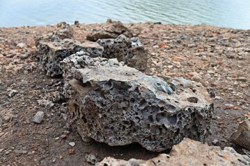 Schlacke aus der im Edersee versunkenen Bericher Hütte