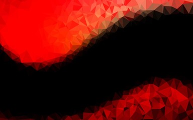 Light Red vector shining triangular pattern. A completely new color illustration in a vague style. New texture for your design.