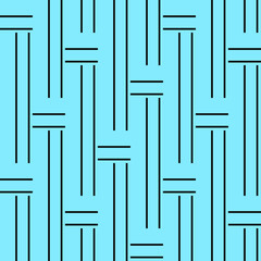 Seamless Maze Lines Modern Design For Fabric, Textile Print Vector Illustration