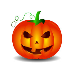 Halloween pumpkin. Element for sticker, logo, emblem