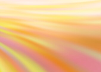 Light Yellow, Orange vector template with lava shapes. Blurred geometric sample with gradient bubbles.  The best blurred design for your business.