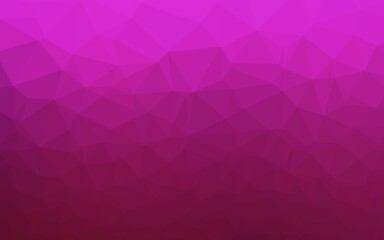 Dark Pink vector blurry triangle pattern. Creative illustration in halftone style with gradient. Polygonal design for your web site.